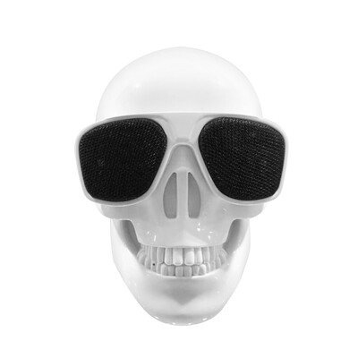 

Plastic Skeleton Metallic Wireless Shape BT Speaker White