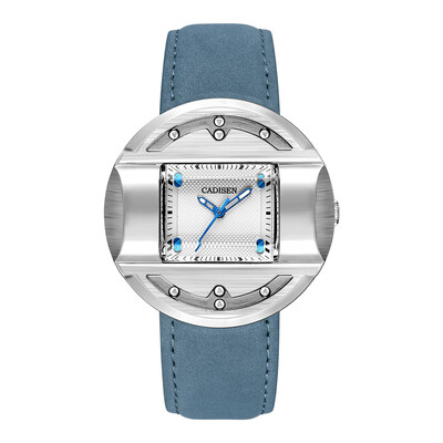 

CADISEN C2027 Simple Fashion Men Watch Leather Strap Quartz Movement Watch Waterproof Casual Clock Wristwatch for Male