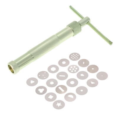 

Anself Sugar Paste Extruder with 20 Tips Sugar Craft Fondant Cake Decorating Tool