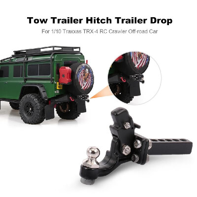 

Tow Trailer Hitch Trailer Drop for 110 Traxxas TRX-4 RC Crawler Off-road Car