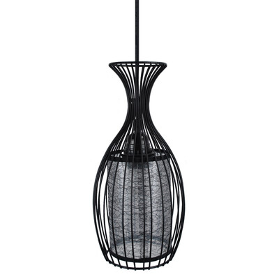 

Nordic modern metal mesh lantern single head chandelier bar bedroom living room chandelier