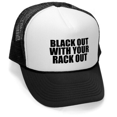 

The Goozler Black Out with Your Rack Out - Unisex Adult Trucker Cap Hat