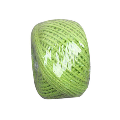

50m Colorful Jute Twine Hemp Rope String Packing Wrapping Ribbon Crafting Cord for Arts Crafts DIY Gift