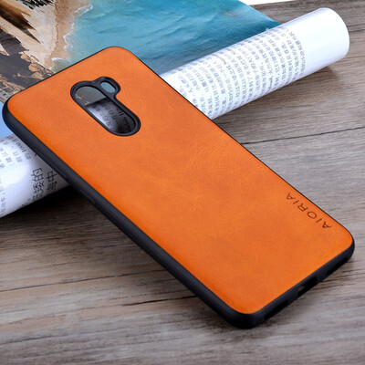 

for xiaomi pocophone f1 case Luxury Vintage leather cover phone case for Xiaomi Pocophone F1 funda coque capa Business style