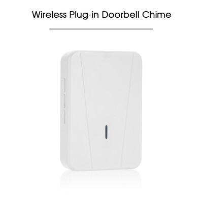 

Wireless Plug-in Doorbell Chime With LED 5 Levels Volume 55 Ringtones Compatible with Visual Doorbell with WiFi Wireless Doorbell