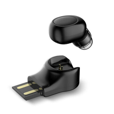 

Wireless Bluetooth 41 Headphones Mini Invisible Earphone In-ear Stereo Music Headset Earpiece USB Charging Base Hands-free w Mic