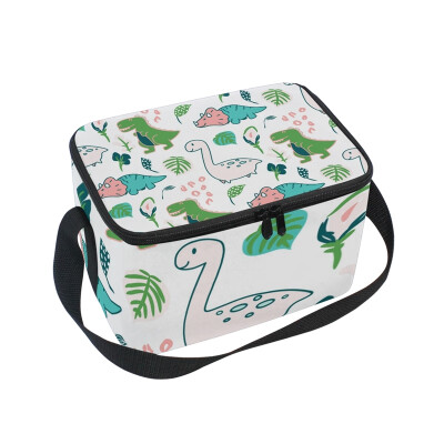

ALAZA Lunch Box Insulated Cute Dino Lunch Bag Large Cooler Tote Bagfor Men Women