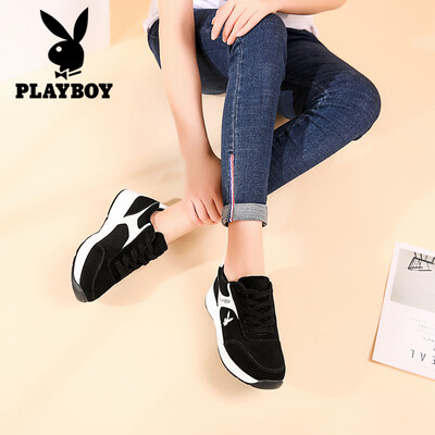 

Playboy PLAYBOY sports shoes womens wild thick-soled leisure travel running 0894 black 36