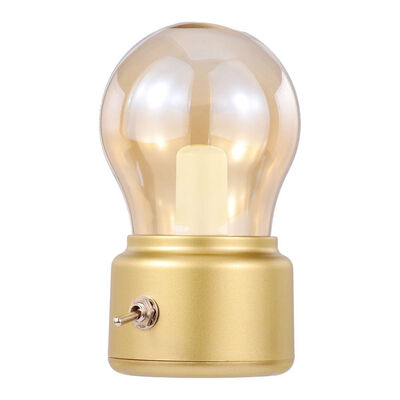 

UpperX Retro light bulb LED Rechargeable Night LightMini Desk Table Decor Mood NightlightBeside Bed Stand Lamp