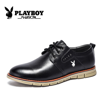 

Playboy PLAYBOY British trend low to help tie wild casual shoes CX39329 black 41