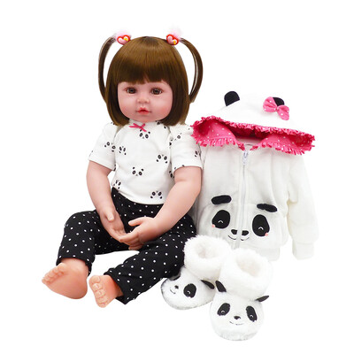 

22in Reborn Baby Rebirth Doll Kids Gift Cloth Material Body