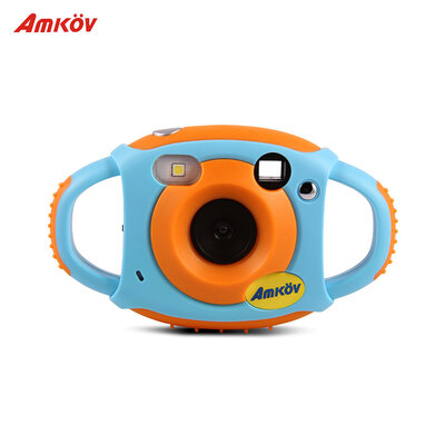 

Amkov Cute Digital Video Camera Max 5 Mega Pixels Built-in Lithium Battery Christmas Gift New Year Present for Kids Children Boys