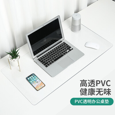 

BUBM desk pad pvc soft glass transparent table mat large mouse pad keyboard pad plastic crystal board computer mat PVCD-BJD transparent large