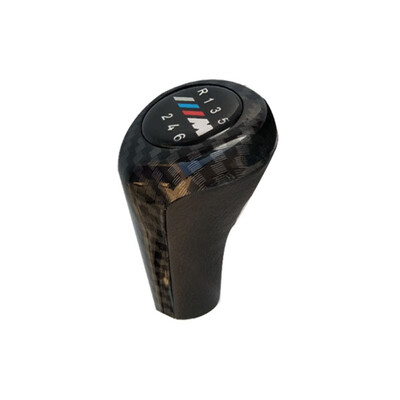 

56 Speed Carbon Fiber Car Gear Shift Knob With M Logo For BMW 1 3 5 6 Series E30 E32 E34 E36 E38 E39 E46 E53 E60 E63 E83 E84