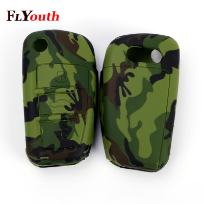 

3 Button Camouflage Silicone Car Remote Key Fob Shell Cover Case For Audi A1 S1 A3 S3 A4 A6 RS6 TT Q3 Q7 2005 2006 2007-2013 1Pc