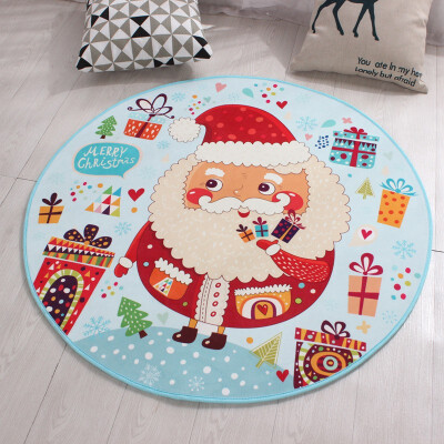 

NeillieN Round carpet mat computer chair mat hanging basket mat printed cartoon waterproof childrens blanketrug footcloth