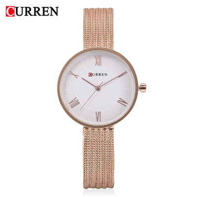 

Curren 9020 Women Quartz Watch Simple Ultra-thin Dial Female Wristwatch