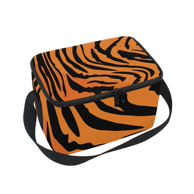 

ALAZA Insulated Lunch Box Leopard Print Lunch Bag for Men Women Portable Tote Bag Cooler Bag