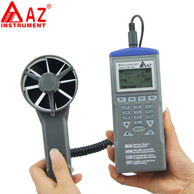 

AZ9671 Handheld Hygrothermograph Air Temperature&Air Flow Meter Anemometer with Wind Speed Range 0632 ms
