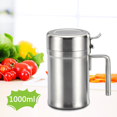 

Stainless Steel Oil Dispenser Oil Pot Olive Oil Can Edible Oil Dispensing Bottle Leak-proof Oil Container for KitchenCookingRest
