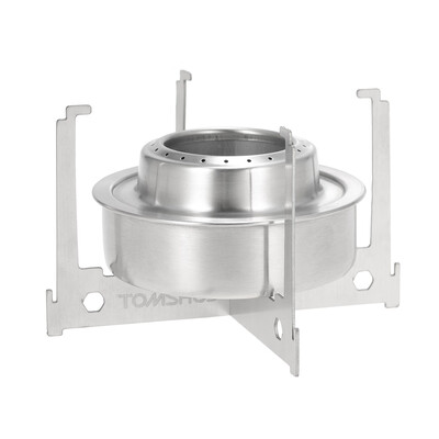 

TOMSHOO Mini Alcohol Stove Tray Spirit Burner Stove Portable Mini Ultralight Outdoor Camping Stove Furnace with Cross Stand Rack