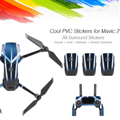 

1 Set Waterproof PVC Stickers Claw Skin Protective Cover for DJI Mavic 2 Pro Zoom Drone Body Arm&Remote Controller