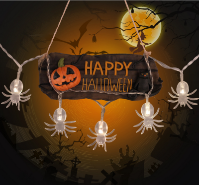 

Led Halloween decorative lantern theme bar hostel atmosphere layout battery battery spider string