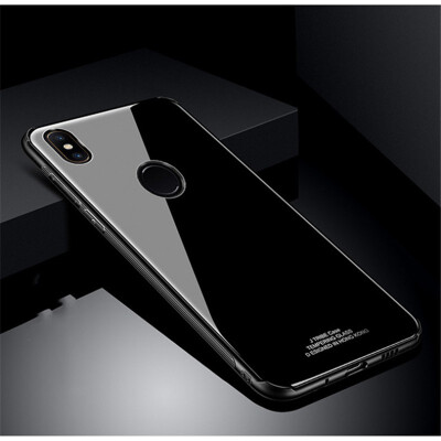 

Goowiiz Phone Case For Xiaomi Redmi Note 5ANote 5A PrimeY1Y1 Lite Luxury Fashion Tempered Glass Slim Cover Soft edge Anti fall