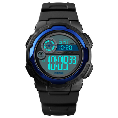 

Time beauty skmei watch male sports electronic watch teen student children luminous watch 1437 black