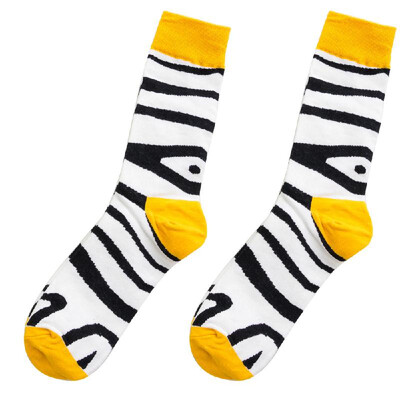 

A Pair Unique Colorful Animal Series Comfortable Cotton Long Socks Warm&Breathable Sock