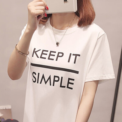 

JOY OF JOY Jingdong Womens 2019 Summer New Korean Casual Loose Letter Print Long Sleeve Top Women JWTD191757 White One Size