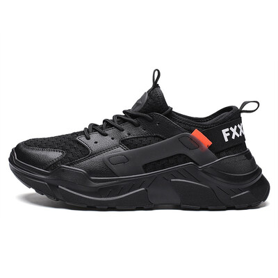 

New 2019 mens high-top shoes mens sports shoes breathable casual shoes comfortable flying woven mens shoes white black for brow