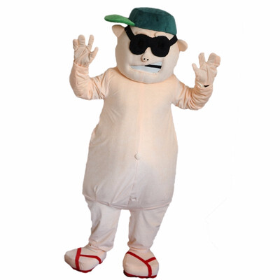 

LangtengFat Man Mascot Costume Cartoon Cosplay Party Halloween Christmas Festival Performance
