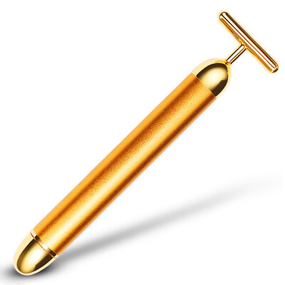

Women 24K Golden Massage Bar Fashion Anti Wrinkles Face Massager Electric Improve Skin Firmness & Vitality Skincare Tools