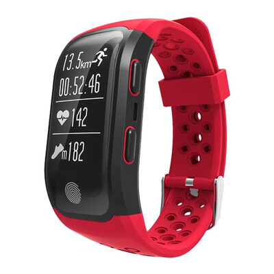 

S908 GPS Smart Wristband Heart Rate Sleep Monitor Sedentary Reminder Pedometer IP68 Waterproof Smart Watch with Touch Key