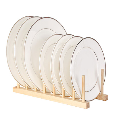 

Multi-purpose Wooden Dish Rack Dishes Drying Drainer Storage Stand Holder Kitchen Cabinet Organizer for DishPlateBowlCupPot Li