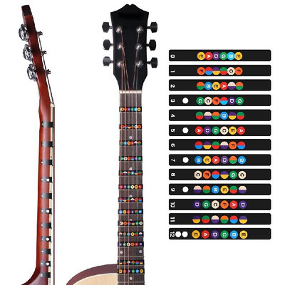 

Innovative Guitar Fretboard Note Decals Fingerboard Frets Map Sticker for Beginner Learner