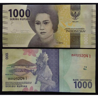 

Indonesia Banknote 1000 Ruppee 2016