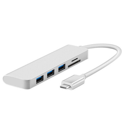 

USB-C card reader five-in-one converter type-c mobile phone OTG notebook multi-function HUB