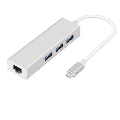 

kebidu 4 in 1 Type C USB 30 HUB USB C to 3 Ports USB30 Hub 1000Mbps Gigabit Ethernet Rj45 Lan for MacBook Pro PC wholesale