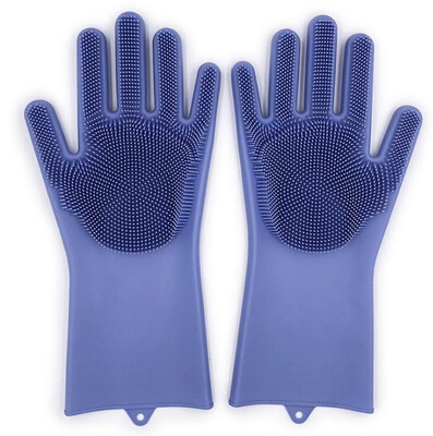 

Magic Silicone Cleaning Gloves Silicon Dusting Dish Washing Gloves Kitchen Cleaning Tableware Washing-up Gloves Dish Washing