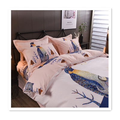 

Explosion penguin four-piece cotton bedding