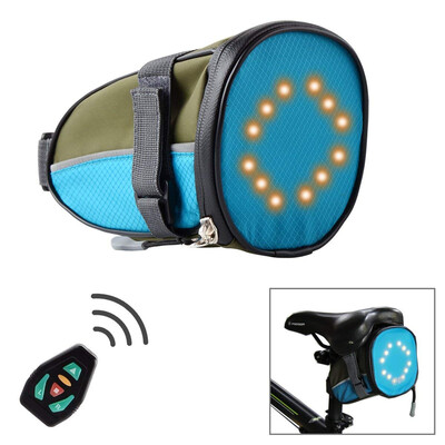 

TONGKUN LED Wireless control Turning Light Cycling Saddle Bag Direction Indicator Safe For Bicycle at Night