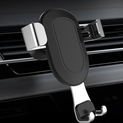 

Vehicle gravity mobile phone bracket multi-function outlet creative metal general vehicle navigation support