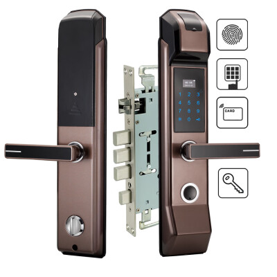 

Security Electronic Fingerprint Door Lock Digital Keyless Keypad Combination M1 Card Key Smart Entry For Home Office