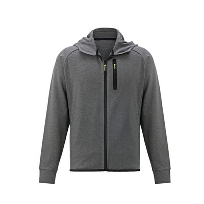

Beijing made mens sweater hooded running training sports sweater jacket blue