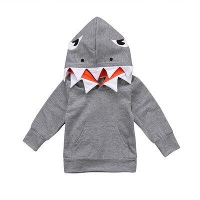 

Casual Toddler Kids Boys Shark Hooded Tops Hoodie Jacket Coat Outerwear Clothes