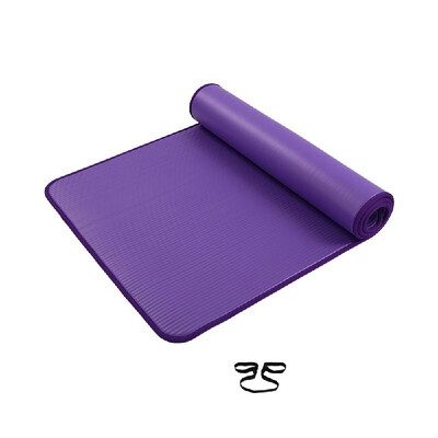 

Extra Thick Non-Slip Yoga Mat Men Gym Exercise Pads Women Sports Fitness Overlocking Mats with Carrying Strap