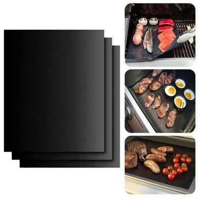 

2pcslot 02mm Thick ptfe Barbecue Grill Mat 3340cm non-stick Reusable BBQ Grill Mats Sheet Grill Foil BBQ Liner