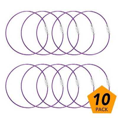 

Stainless Steel Wire Keychain Cable Key Ring Loop for Outdoor Camping Hiking